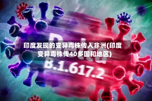 印度发现的变异毒株传入非洲(印度变异毒株传40多国和地区)-第3张图片
