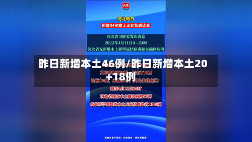 昨日新增本土46例/昨日新增本土20+18例