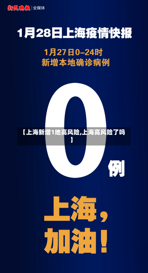 【上海新增1地高风险,上海高风险了吗】-第2张图片