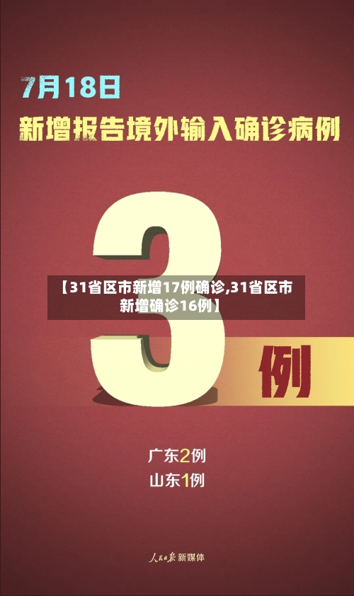 【31省区市新增17例确诊,31省区市新增确诊16例】
