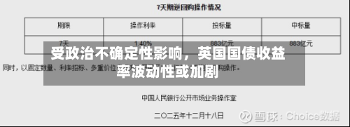 受政治不确定性影响，英国国债收益率波动性或加剧-第3张图片