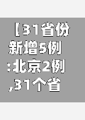 【31省份新增5例:北京2例,31个省市新增确诊28例北京21例】