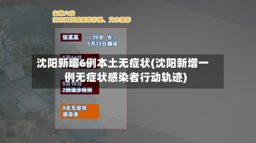 沈阳新增6例本土无症状(沈阳新增一例无症状感染者行动轨迹)-第3张图片