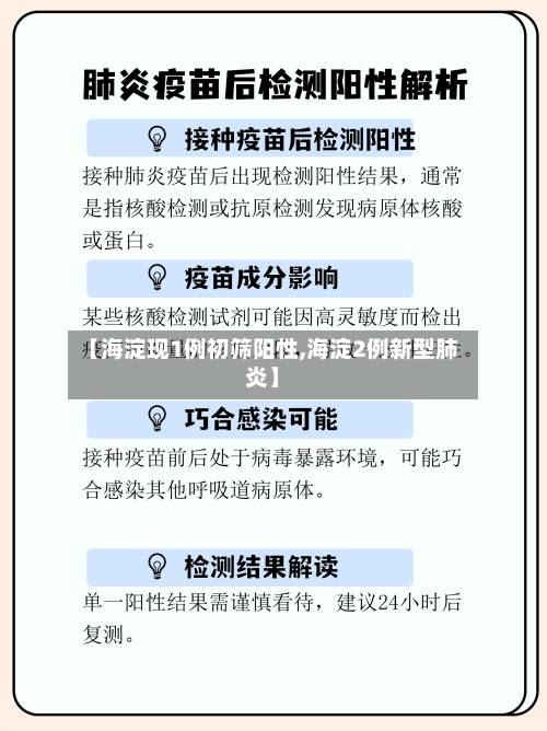 【海淀现1例初筛阳性,海淀2例新型肺炎】-第2张图片