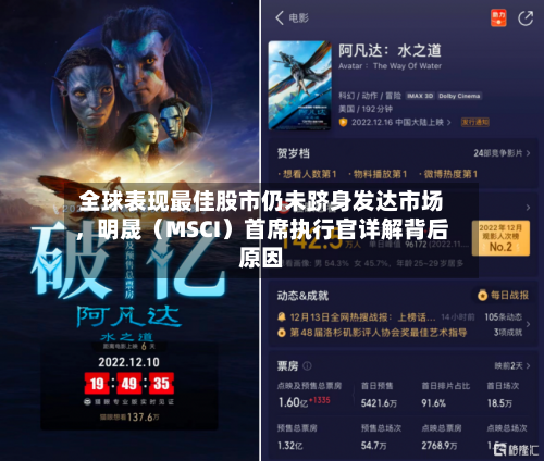 全球表现最佳股市仍未跻身发达市场，明晟（MSCI）首席执行官详解背后原因