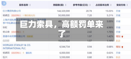 巨力索具，高额罚单来了-第2张图片
