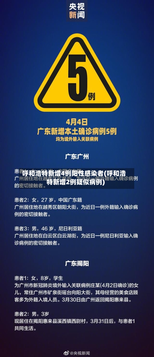 呼和浩特新增4例阳性感染者(呼和浩特新增2例疑似病例)