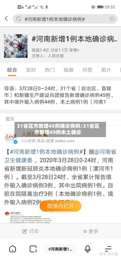 31省区市新增45例确诊病例/31省区市新增49例本土确诊-第2张图片