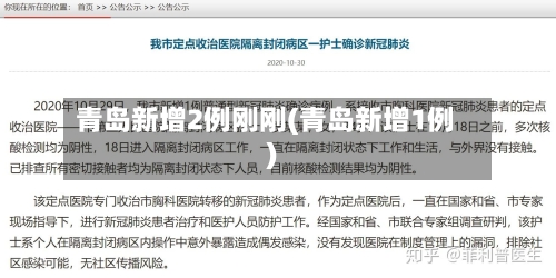 青岛新增2例刚刚(青岛新增1例)-第3张图片