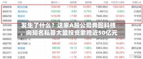 发生了什么？这家A股公司奔图科技，向知名私募太盟投资索赔近50亿元-第2张图片