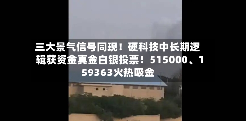 三大景气信号同现！硬科技中长期逻辑获资金真金白银投票！515000	、159363火热吸金-第2张图片