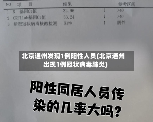 北京通州发现1例阳性人员(北京通州出现1例冠状病毒肺炎)-第2张图片
