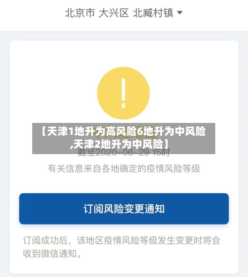 【天津1地升为高风险6地升为中风险,天津2地升为中风险】