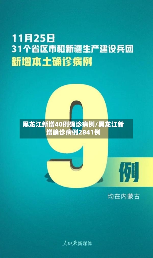 黑龙江新增40例确诊病例/黑龙江新增确诊病例2841例