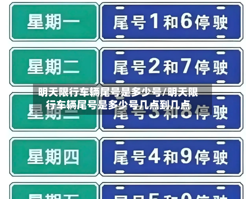 明天限行车辆尾号是多少号/明天限行车辆尾号是多少号几点到几点-第3张图片