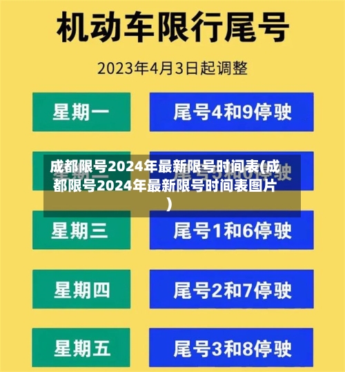 成都限号2024年最新限号时间表(成都限号2024年最新限号时间表图片)