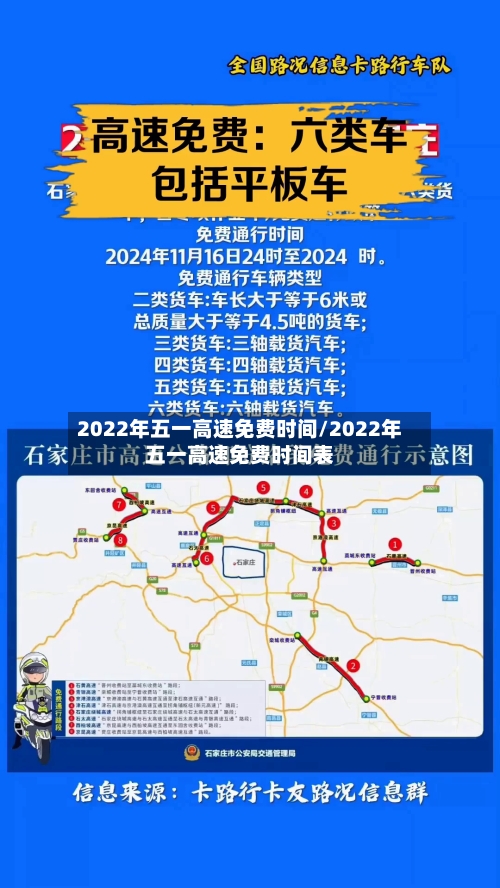 2022年五一高速免费时间/2022年五一高速免费时间表