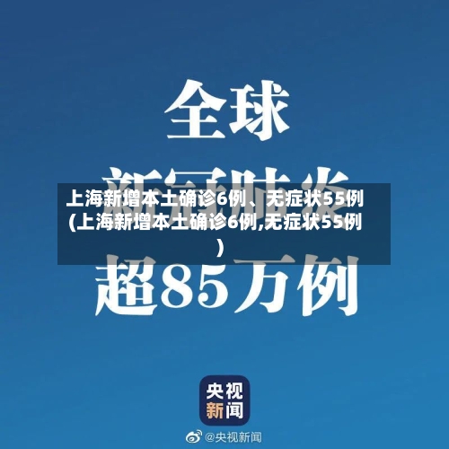 上海新增本土确诊6例	、无症状55例(上海新增本土确诊6例,无症状55例)-第2张图片
