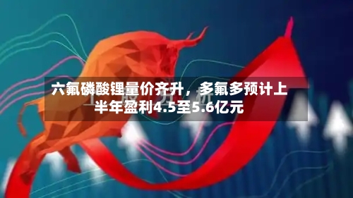 六氟磷酸锂量价齐升，多氟多预计上半年盈利4.5至5.6亿元-第2张图片