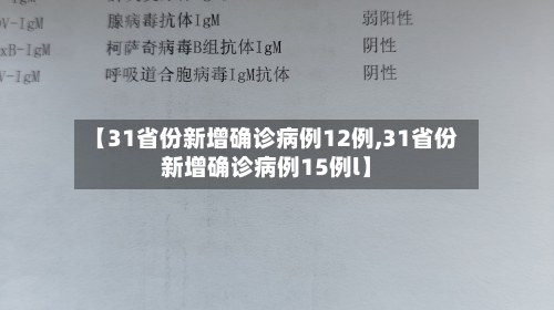 【31省份新增确诊病例12例,31省份新增确诊病例15例l】-第3张图片