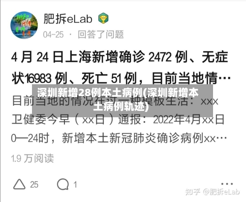 深圳新增28例本土病例(深圳新增本土病例轨迹)