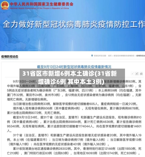 31省区市新增6例本土确诊(31省新增确诊6例 其中本土3例)-第2张图片