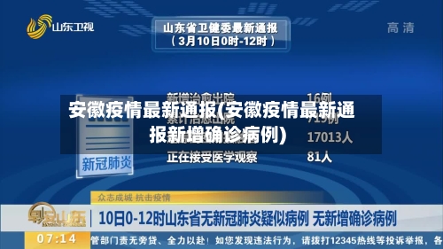 安徽疫情最新通报(安徽疫情最新通报新增确诊病例)