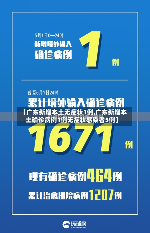 【广东新增本土无症状1例,广东新增本土确诊病例1例无症状感染者5例】