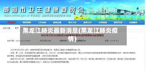 黑龙江肺炎最新消息(黑龙江肺炎疫情)-第2张图片
